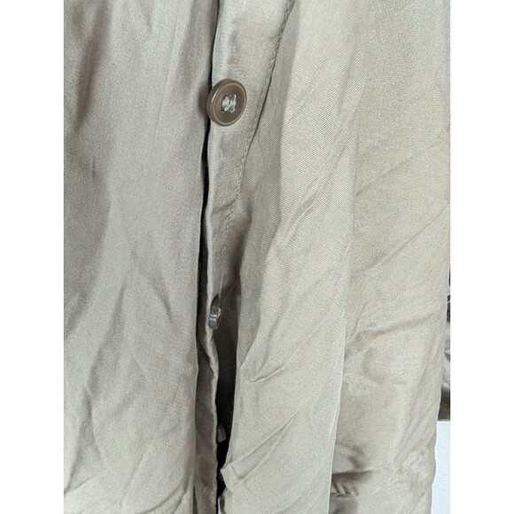 Boden Beige Button Up Dress Size 6 Front Pocket - Picture 4 of 8